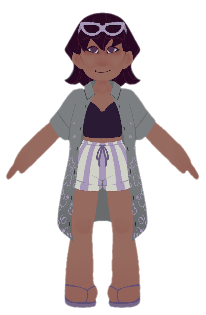 Summer outfit design for Lila, Billy's Mum from 'Our Next Big Adventure'